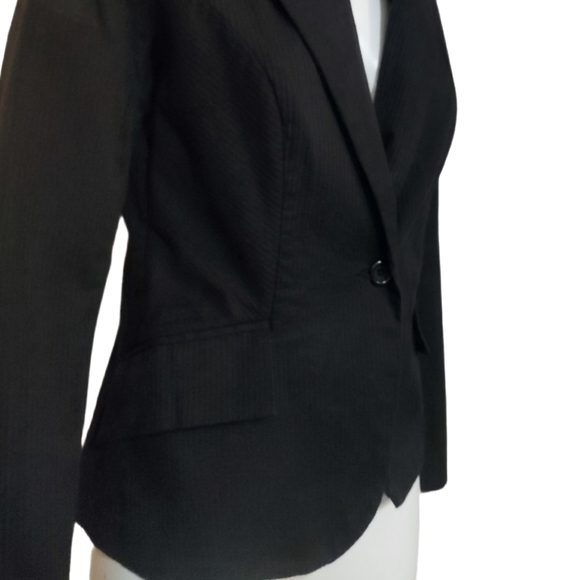 Ricki's black stripe textured suit jacket - Picture 3 of 5